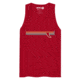 Atoll Board Co Mens premium tank top with Atoll Fin Graphic - Red, XL - Red,XL, 62F296FF9796ARed-XL