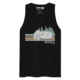 Atoll Board Co Mens premium tank top with Atoll SUP Camp Graphic - Black, S - Black,S, 62C33C7E798EFBlack-S