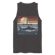 Atoll Board Co Mens premium tank top with Atoll SUP Rider and Shark Graphic - Charcoal Heather, L - Charcoal Heather,L, 62C33F27EE7CECharcoal-Heather-L