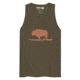Atoll Board Co Mens premium tank top with Atoll Vintage Bison Logo Graphic - Military Green, M - Military Green,M, 62C3408844D9EMilitary-Green-M