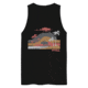 Atoll Board Co Mens premium tank-top with Atoll Volcano Grapic - Black, S - Black,S, 62FBD088904E5Black-S