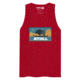 Atoll Board Co Mens Tank Top with Atoll Sunset Logo Night Edition - Red, 2XL - Red,2XL, 629A5965572DARed-2XL
