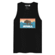 Atoll Board Co Mens Tank Top with Atoll Sunset Logo Original Edition - Black, S - Black,S, 629A5A772E8D4Black-S