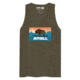 Atoll Board Co Mens Tank Top with Atoll Sunset Logo Original Edition - Military Green, 3XL - Military Green,3XL, 629A5A772E8D4Military-Green-3XL