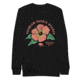Atoll Board Co Premium Crew Neck Sweatshirt with Atoll Paddle Board Island Flower Graphic - Black, L - Black,L, 6441992434D68Black-L