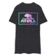 Atoll Board Co Premium Heavyweight Tee with Atoll Color Blend Graphic - Charcoal Heather, L - Charcoal Heather,L, 637BC5E49E00BCharcoal-Heather-L