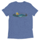 Atoll Board Co Short sleeve t-shirt with Atoll Mountain Lake SUP Graphic - Blue Triblend, M - Blue Triblend,M, 62C60B5D296AEBlue-Triblend-M