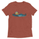 Atoll Board Co Short sleeve t-shirt with Atoll Mountain Lake SUP Graphic - Clay Triblend, M - Clay Triblend,M, 62C60B5D296AEClay-Triblend-M
