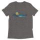 Atoll Board Co Short sleeve t-shirt with Atoll Mountain Lake SUP Graphic - Grey Triblend, M - Grey Triblend,M, 62C60B5D296AEGrey-Triblend-M