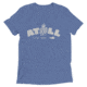 Atoll Board Co Short sleeve tri-blend tee with Atoll Vibes Pineapple Graphic - Blue Triblend, S - Blue Triblend,S, 62E95CA90C7B8Blue-Triblend-S