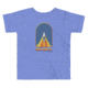 Atoll Board Co Toddler Short Sleeve Tee with Atoll Paddle Board Wake Graphic - Heather Columbia Blue, 4T - Heather Columbia Blue,4T, 62D860F053E91Heather-Columbia-Blue-4T