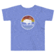 Atoll Board Co Toddler Short Sleeve Tee with Atoll Vintage Sunset Graphic - Heather Columbia Blue, 4T - Heather Columbia Blue,4T, 62D8627B21AAFHeather-Columbia-Blue-4T