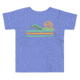 Atoll Board Co Toddler Short Sleeve Tee with Atoll Wave Graphic - Heather Columbia Blue, 4T - Heather Columbia Blue,4T, 62D86178BB0C2Heather-Columbia-Blue-4T
