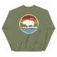 Atoll Board Co Unisex Crew Neck Sweatshirt with Atoll Landscape Graphic - Military Green, 3XL - Military Green,3XL, 636AA060D522CMilitary-Green-3XL