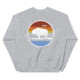 Atoll Board Co Unisex Crew Neck Sweatshirt with Atoll Landscape Graphic - Sport Grey, S - Sport Grey,S, 636AA060D522CSport-Grey-S