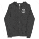 Atoll Board Co Unisex Fleece Zip Up Hoodie with Atoll Shark Fossil Graphic - Charcoal Heather, XL - Charcoal Heather,XL, 6487475929501Charcoal-Heather-XL