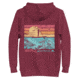 Atoll Board Co Unisex Premium Hoodie with Atoll SUP Rider and Reef Graphic - Maroon, S - Maroon,S, 62CEFCABCAE0CMaroon-S