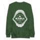Atoll Board Co Unisex Premium Sweatshirt with Atoll Shark Fossil Graphic - Forest Green, S - Forest Green,S, 648746419EE75Forest-Green-S