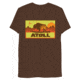 Atoll Board Co Unisex Tri Blend T-shirt with Atoll Sunset Logo Hunter Edition - Brown Triblend, M - Brown Triblend,M, 629A490B453C7Brown-Triblend-M