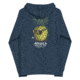 Atoll Board Co Unisex Zip Up Hoodie with Atoll Pineapple Head Graphic - Navy, M - Navy,M, 6494C8056A354Navy-M