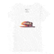 Atoll Board Co Womens Fitted V Neck Tee with Atoll Bison Shift Logo - White, 2XL - White,2XL, 628E5BB6B1876White-2XL