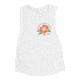 Atoll Board Co Womens Muscle Tank with Atoll Paddle Boards Island Flower Graphic - White, L - White,L, 6442EFEFCAC59White-L