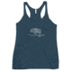 Atoll Board Co Womens Racerback Tank with Atoll Mandala Design - Indigo, L - Indigo,L, 62C1DA2B6C657Indigo-L