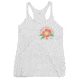 Atoll Board Co Womens Racerback Tank with Atoll Paddle Board Island Flower Graphic - Heather White, L - Heather White,L, 6442F10F86D7AHeather-White-L