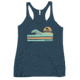 Atoll Board Co Womens Racerback Tank with Atoll Wave Graphic - Indigo, L - Indigo,L, 62C1DE7ED8E02Indigo-L
