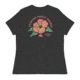 Atoll Board Co Womens Relaxed T-Shirt with Atoll Paddle Board Island Flower Graphic - Dark Grey Heather, S - Dark Grey Heather,S, 644182D079FDBDark-Grey-Heather-S