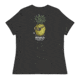 Atoll Board Co Womens Relaxed T-Shirt with Atoll Pineapple Head Graphic - Dark Grey Heather, 2XL - Dark Grey Heather,2XL, 6494C929B42B3Dark-Grey-Heather-2XL