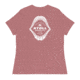 Atoll Board Co Womens Relaxed T-Shirt with Atoll Shark Fossil Graphic - Heather Mauve, 3XL - Heather Mauve,3XL, 648749750F4D1Heather-Mauve-3XL