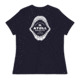 Atoll Board Co Womens Relaxed T-Shirt with Atoll Shark Fossil Graphic - Navy, S - Navy,S, 648749750F4D1Navy-S
