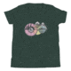 Atoll Board Co Youth Short Sleeve T-Shirt with Atoll Compass Graphic - Heather Forest, S - Heather Forest,S, 630D4B2E73C19Heather-Forest-S