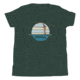 Atoll Board Co Youth Short Sleeve T-Shirt with Atoll Fly Fishing Graphic - Heather Forest, L - Heather Forest,L, 630D41EFDF472Heather-Forest-L