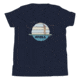 Atoll Board Co Youth Short Sleeve T-Shirt with Atoll Fly Fishing Graphic - Navy, L - Navy,L, 630D41EFDF472Navy-L