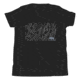 Atoll Board Co Youth Short Sleeve T-Shirt with Atoll Grain Graphic - Black, L - Black,L, 630D3C8B95CD5Black-L