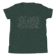 Atoll Board Co Youth Short Sleeve T-Shirt with Atoll Grain Graphic - Heather Forest, L - Heather Forest,L, 630D3C8B95CD5Heather-Forest-L