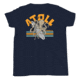 Atoll Board Co Youth Short Sleeve T-Shirt with Atoll Octopus Graphic - Navy, M - Navy,M, 630D3AFD34BADNavy-M