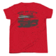 Atoll Board Co Youth Short Sleeve T-Shirt with Atoll Paddle Board Truck Graphic - Red, L - Red,L, 6459509F8BD97Red-L