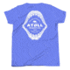 Atoll Board Co Youth Short Sleeve T-Shirt with Atoll Shark Fossil Graphic - Heather Columbia Blue, L - Heather Columbia Blue,L, 64874832E55D2Heather-Columbia-Blue-L