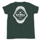 Atoll Board Co Youth Short Sleeve T-Shirt with Atoll Shark Fossil Graphic - Heather Forest, L - Heather Forest,L, 64874832E55D2Heather-Forest-L