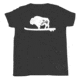 Atoll Board Co Youth Short Sleeve T-Shirt with Atoll Solo Bison Graphic - Dark Grey Heather, L - Dark Grey Heather,L, 630D46697C467Dark-Grey-Heather-L