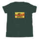 Atoll Board Co Youth Short Sleeve T-Shirt with Atoll Sunset Bison Hunter Graphic - Heather Forest, S - Heather Forest,S, 630D3FB244F9BHeather-Forest-S