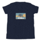 Atoll Board Co Youth Short Sleeve T-Shirt with Atoll Sunset Bison Night Graphic - Navy, M - Navy,M, 630D3F0D83E6BNavy-M
