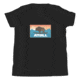Atoll Board Co Youth Short Sleeve T-Shirt with Atoll Sunset Bison Original Graphic - Black, M - Black,M, 630D3D29868CDBlack-M