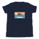 Atoll Board Co Youth Short Sleeve T-Shirt with Atoll Sunset Bison Original Graphic - Navy, M - Navy,M, 630D3D29868CDNavy-M
