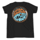 Atoll Board Co Youth Short Sleeve T-Shirt with Atoll Vibe Distribution Graphic - Black, S - Black,S, 630D44CE591AFBlack-S