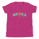 Atoll Board Co Youth Short Sleeve T-Shirt with Atoll Vibes Pineapple Graphic - Berry, S - Berry,S, 630D3BD90C299Berry-S