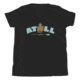 Atoll Board Co Youth Short Sleeve T-Shirt with Atoll Vibes Pineapple Graphic - Black, L - Black,L, 630D3BD90C299Black-L